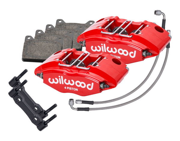 Wilwood 69-74 Porsche 911 Front Powerlite Caliper Kit 3in MT - Red