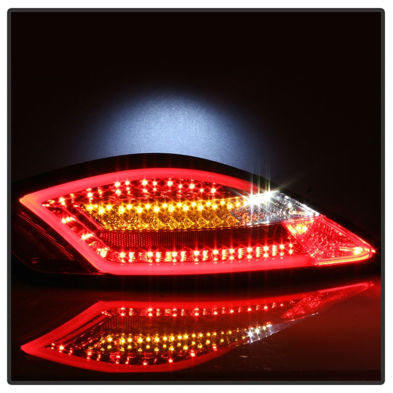 Spyder Porsche 987 Cayman 06-08 / Boxster 05-08 LED Tail Lights - Red Clear ALT-YD-P98705-LED-RC