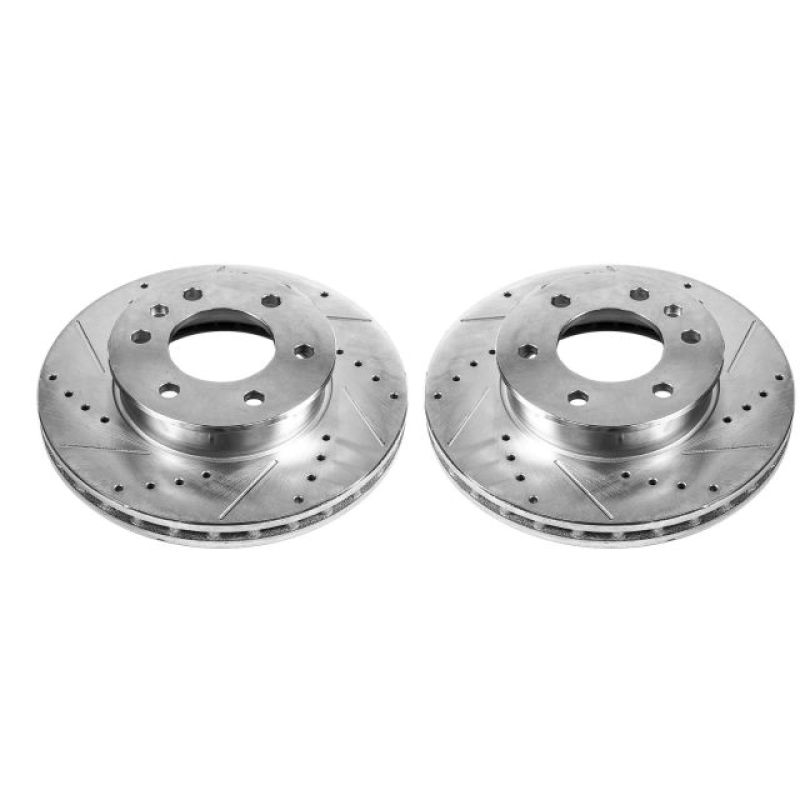 Power Stop 07-09 Dodge Sprinter 2500 Front Evolution Drilled & Slotted Rotors - Pair