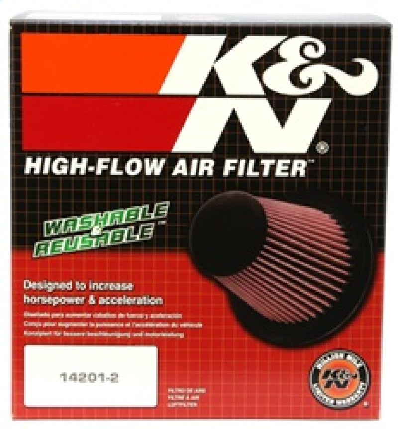 K&N Universal Chrome Filter Oval Tapered 7.063in Base O/S L X 5.469in Base O/S W x 8.031in H