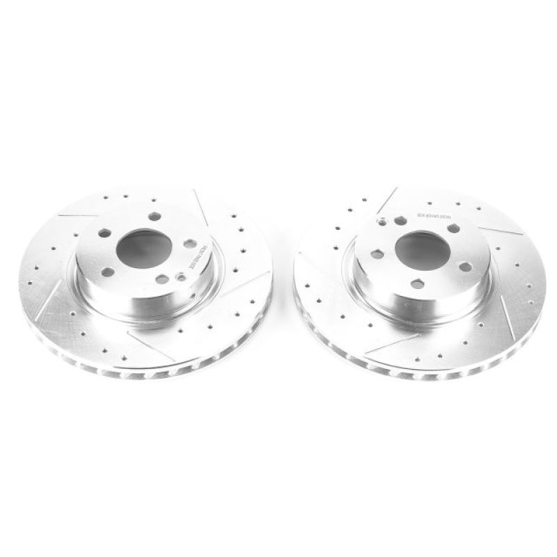 Power Stop 04-06 Mercedes-Benz E500 Front Evolution Drilled & Slotted Rotors - Pair