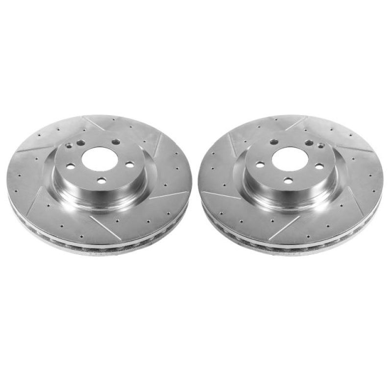 Power Stop 12-16 Mercedes-Benz C250 Front Evolution Drilled & Slotted Rotors - Pair