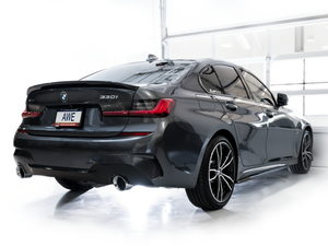 AWE 19-23 BMW 330i / 21-23 BMW 430i Base G2X Track Edition Axle Back Exhaust - Chrome Silver