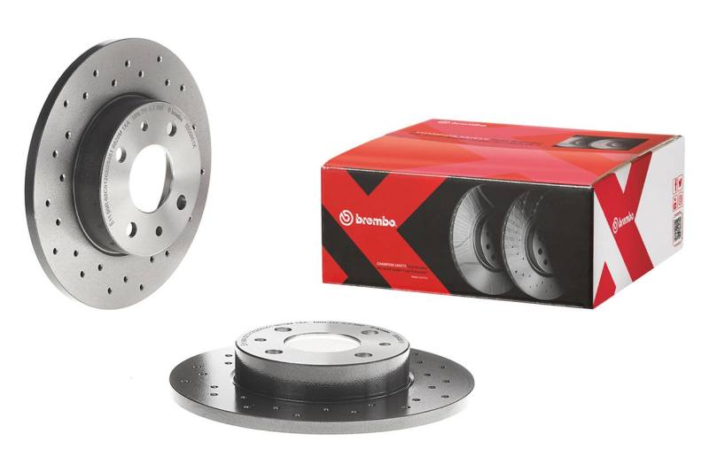 Brembo 13-16 Porsche Boxster/14-16 Cayman Front Drilled UV Coated Rotor