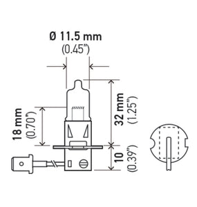 Hella BULB H3 12V 130W PK22s T3.25