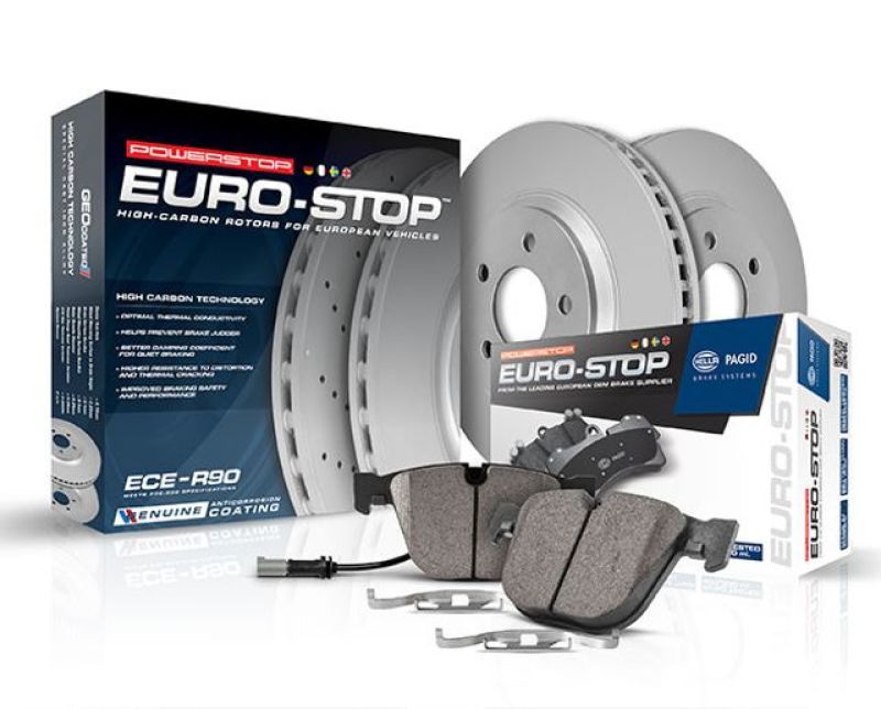 Power Stop 15-16 Mercedes-Benz E400 Front Euro-Stop Brake Kit