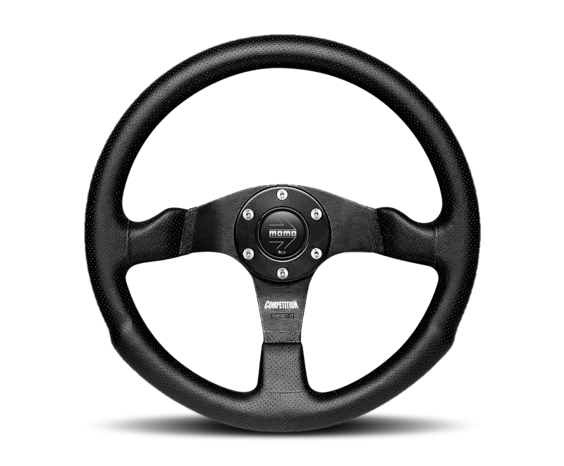 Momo Competition Steering Wheel 350 mm - Black AirLeather/Black Spokes
