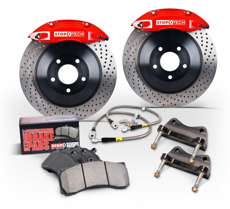 StopTech 84-89 Porsche 911 Level 1 Street Rear BBK w/ Anodized ST42 Calipers 290X24 Slotted Rotors