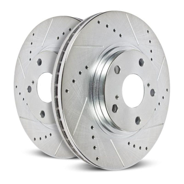 Power Stop 15-16 Mercedes-Benz SL400 Rear Evolution Drilled & Slotted Rotors - Pair