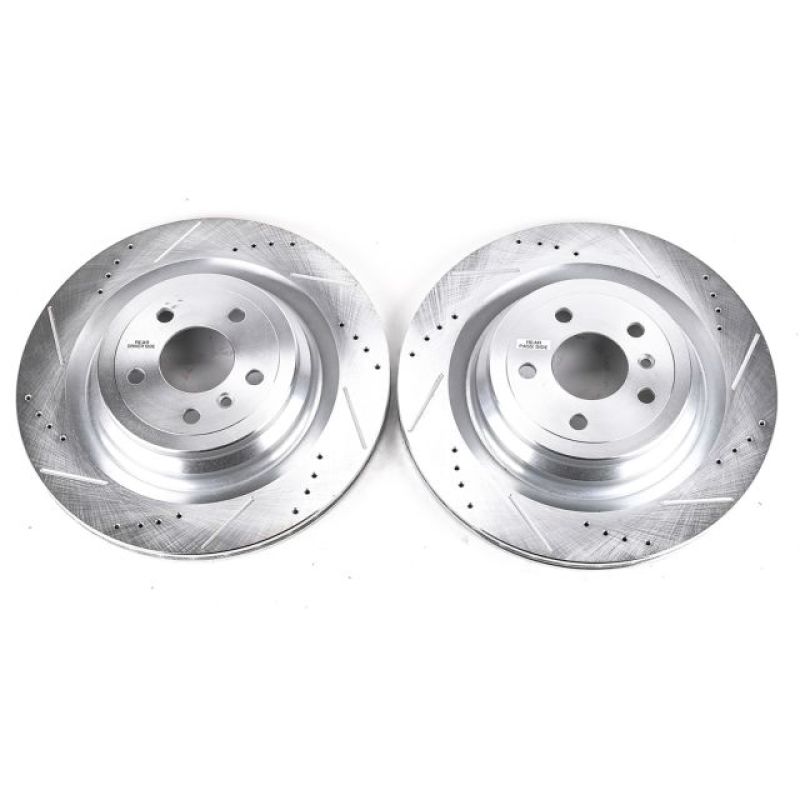 Power Stop 13-16 Mercedes-Benz GL350 Rear Evolution Drilled & Slotted Rotors - Pair