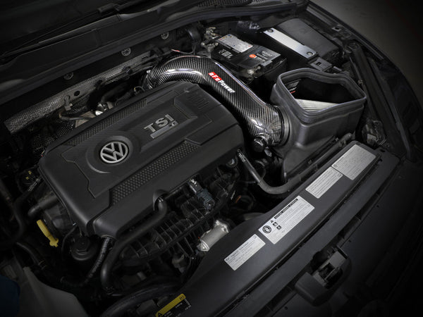 aFe 15-19 VW Golf R (MKVII) L4-2.0L (t) Track Series Carbon Fiber Intake System w/ Pro DRY S Filter