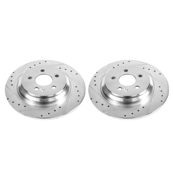 Power Stop 00-03 Mercedes-Benz ML55 AMG Rear Evolution Drilled & Slotted Rotors - Pair