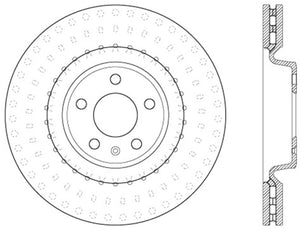 StopTech 12-13 Audi A6 Quattro/11-12 A7 Quattro / 10-13 S4 Front Right Cryo Slotted Rotor